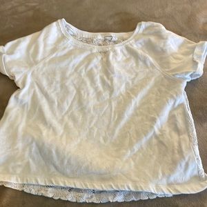 White shirt sleeve top